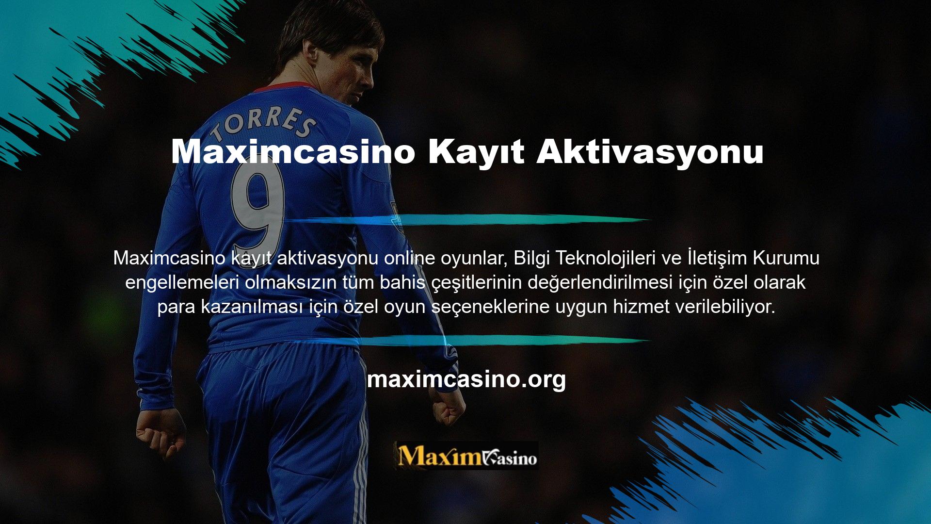 Maximcasino canlı bahis oyunları, futbol, ​​Formula 1 ve dart gibi spor bahislerinin Türkiye'de yasa dışı olduğu ve sürekli değiştiği adreslerde bulunan sitelere özel bahis oynamanıza olanak tanır