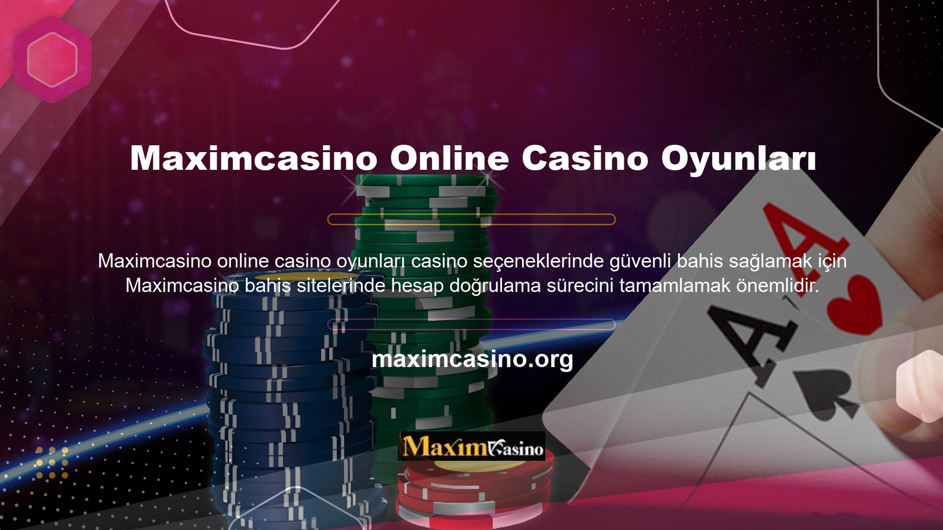 Maximcasino online casino oyun hesabınız için doğrulama işlemini tamamladıktan sonra, web sitesine gönderilen e-posta adresine bir kod alacaksınız