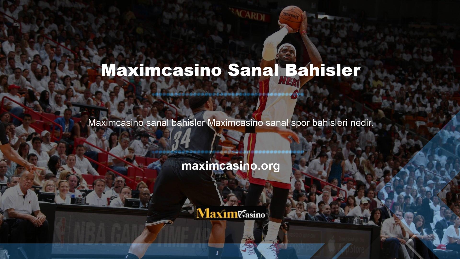 Maximcasino sanal spor bahisleri, yaptığınız olağan bahisler gibi olmayan benzersiz bir bahis yoludur